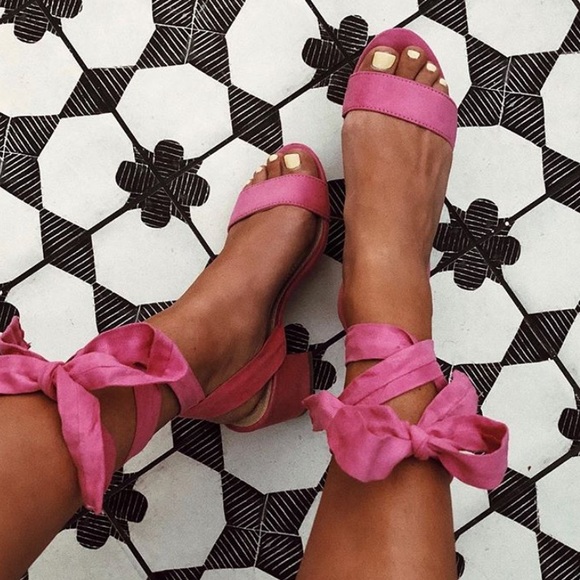 Lulus Shoes - NWOT Lulu’s Trinidad Orchid Wrap Heel